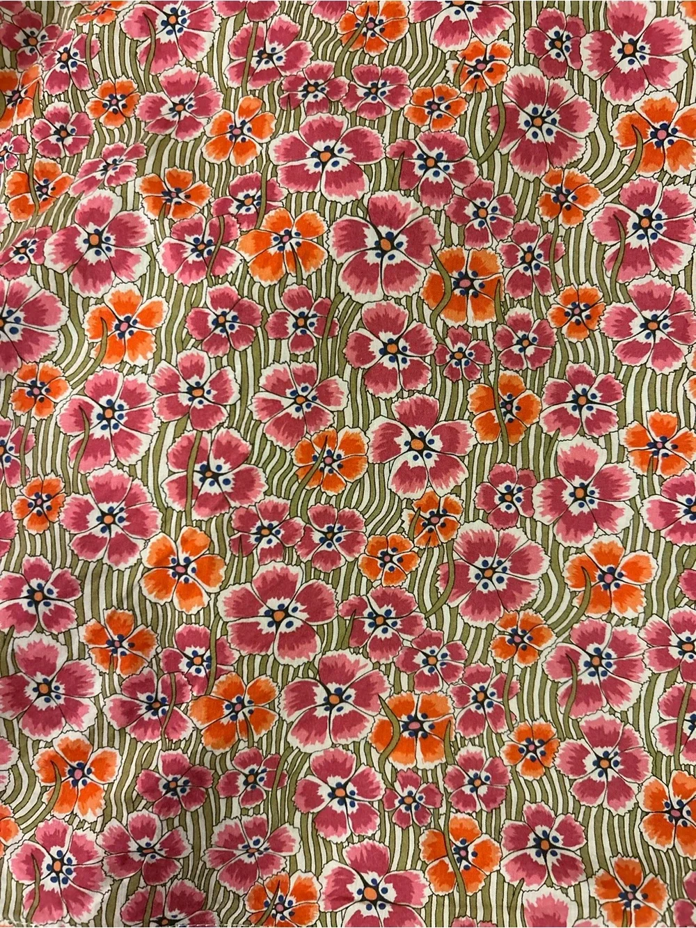 J. Crew Pink Floral Tie-Shoulder Tank